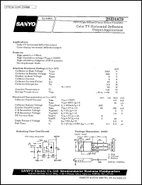 datasheet for 2SD1879 by SANYO Electric Co., Ltd.