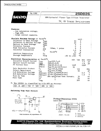 datasheet for 2SD826 by SANYO Electric Co., Ltd.