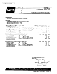 datasheet for DLM10 by SANYO Electric Co., Ltd.