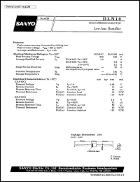 datasheet for DLN10 by SANYO Electric Co., Ltd.