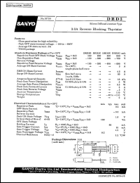 datasheet for DRD3 by SANYO Electric Co., Ltd.