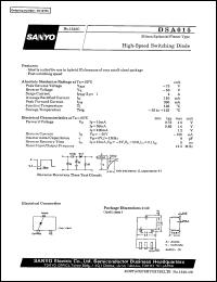 datasheet for DSA015 by SANYO Electric Co., Ltd.