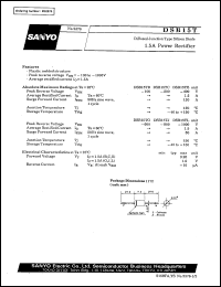 datasheet for DSB15T by SANYO Electric Co., Ltd.