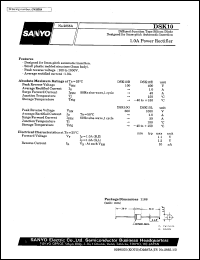 datasheet for DSK10 by SANYO Electric Co., Ltd.