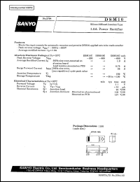 datasheet for DSM10 by SANYO Electric Co., Ltd.