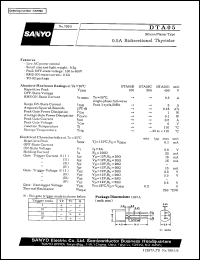 datasheet for DTA05 by SANYO Electric Co., Ltd.