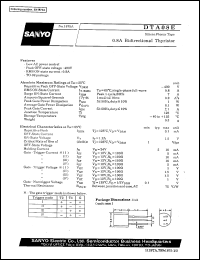 datasheet for DTA08E by SANYO Electric Co., Ltd.