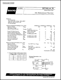 datasheet for DTM10C-N by SANYO Electric Co., Ltd.