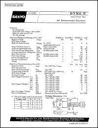 datasheet for DTM6C-N by SANYO Electric Co., Ltd.