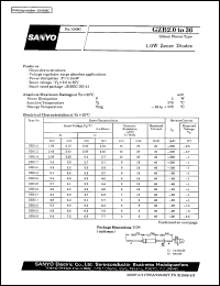 datasheet for GZB16 by SANYO Electric Co., Ltd.