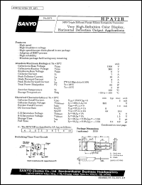 datasheet for HPA72R by SANYO Electric Co., Ltd.