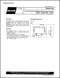 datasheet for STK401-330 by SANYO Electric Co., Ltd.