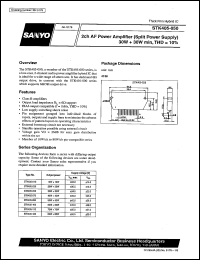 datasheet for STK405-050 by SANYO Electric Co., Ltd.
