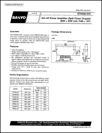 datasheet for STK405-070 by SANYO Electric Co., Ltd.