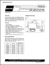 datasheet for STK405-100 by SANYO Electric Co., Ltd.