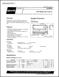 datasheet for LA1851N by SANYO Electric Co., Ltd.