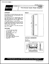 datasheet for LA4620 by SANYO Electric Co., Ltd.