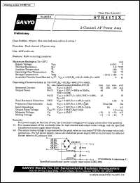 datasheet for STK4171X by SANYO Electric Co., Ltd.
