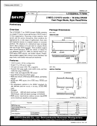 datasheet for LC322260T-70 by SANYO Electric Co., Ltd.