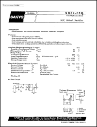 datasheet for SB02-03Q by SANYO Electric Co., Ltd.