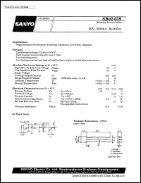 datasheet for SB02-03S by SANYO Electric Co., Ltd.
