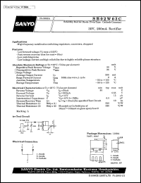 datasheet for SB02W03C by SANYO Electric Co., Ltd.