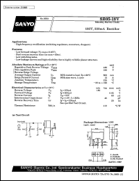 datasheet for SB05-18V by SANYO Electric Co., Ltd.