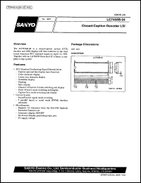 datasheet for LC7458B-04 by SANYO Electric Co., Ltd.