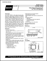 datasheet for LA7440 by SANYO Electric Co., Ltd.