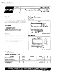 datasheet for LA7411 by SANYO Electric Co., Ltd.