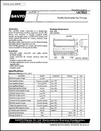 datasheet for LA7953 by SANYO Electric Co., Ltd.