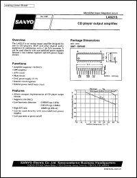 datasheet for LA9215 by SANYO Electric Co., Ltd.