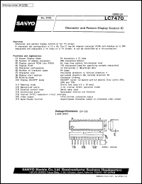 datasheet for LC7470 by SANYO Electric Co., Ltd.