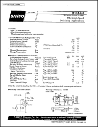 datasheet for 2SK1443 by SANYO Electric Co., Ltd.