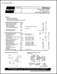 datasheet for 2SK1444 by SANYO Electric Co., Ltd.