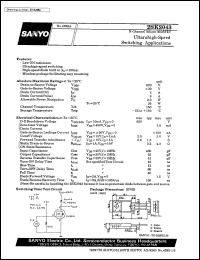 datasheet for 2SK2043 by SANYO Electric Co., Ltd.