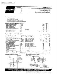 datasheet for 2SK2044 by SANYO Electric Co., Ltd.