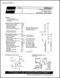 datasheet for 2SK2441 by SANYO Electric Co., Ltd.
