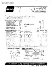 datasheet for 2SK1412 by SANYO Electric Co., Ltd.