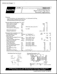 datasheet for 2SK1413 by SANYO Electric Co., Ltd.