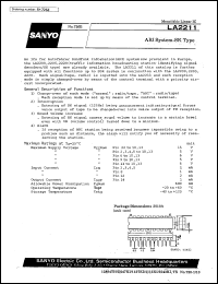 datasheet for LA2211 by SANYO Electric Co., Ltd.