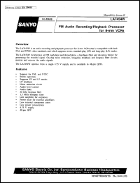 datasheet for LA7454W by SANYO Electric Co., Ltd.