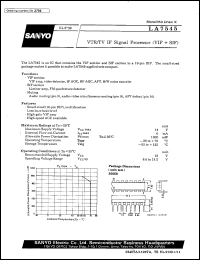 datasheet for LA7545 by SANYO Electric Co., Ltd.