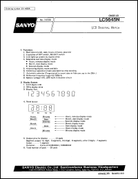 datasheet for LC5645N by SANYO Electric Co., Ltd.