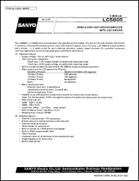 datasheet for LC5805 by SANYO Electric Co., Ltd.