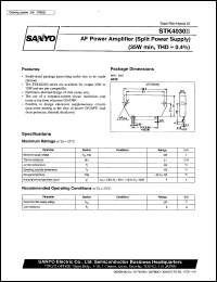 datasheet for STK4030II by SANYO Electric Co., Ltd.