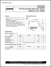 datasheet for STK4036X by SANYO Electric Co., Ltd.