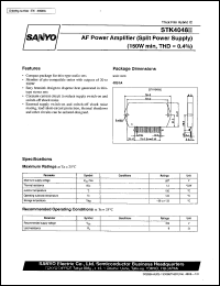 datasheet for STK4048II by SANYO Electric Co., Ltd.