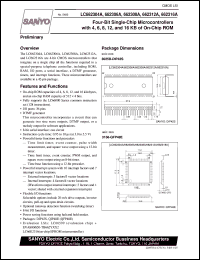 datasheet for LC662304A by SANYO Electric Co., Ltd.