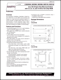 datasheet for LC665304A by SANYO Electric Co., Ltd.